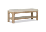 222526 Solano 52-inch Bedroom Bed End Bench Weathered Mango
