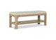 222526 Solano 52-inch Bedroom Bed End Bench Weathered Mango