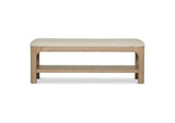 222526 Solano 52-inch Bedroom Bed End Bench Weathered Mango