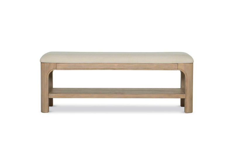 222526 Solano 52-inch Bedroom Bed End Bench Weathered Mango