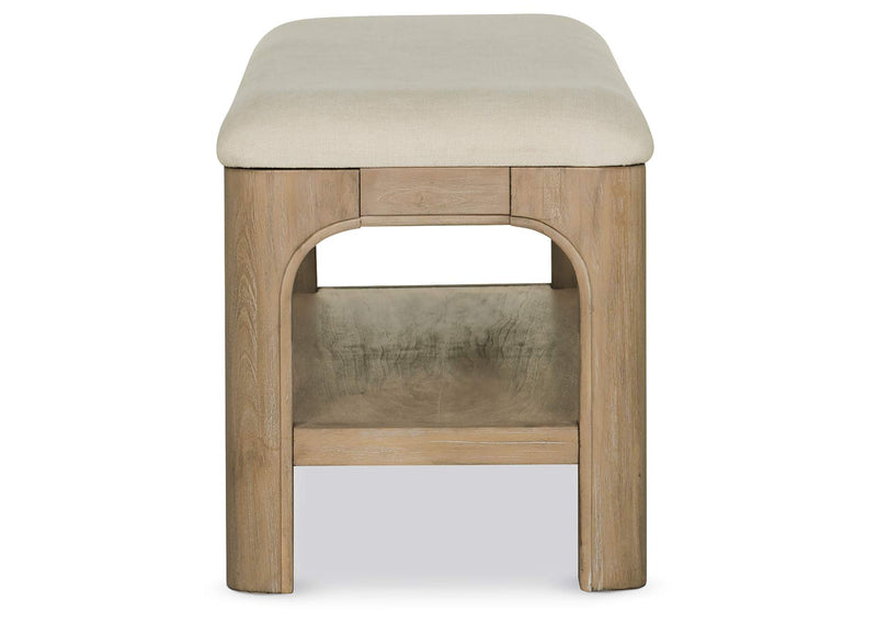 222526 Solano 52-inch Bedroom Bed End Bench Weathered Mango