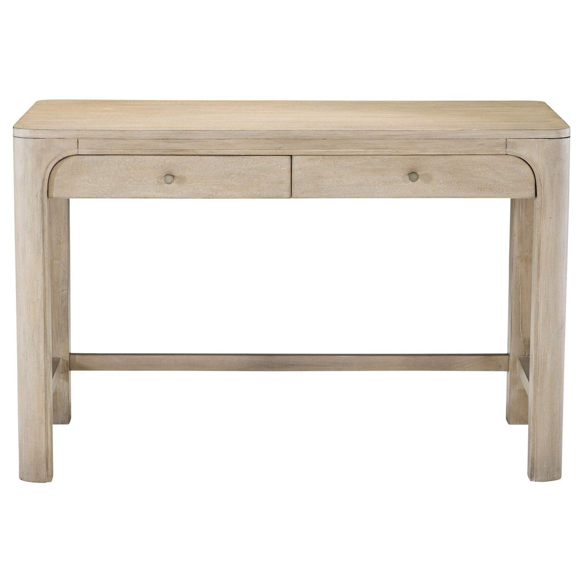 222527 Solano 2-drawer Makeup Table Vanity Desk Weathered Mango
