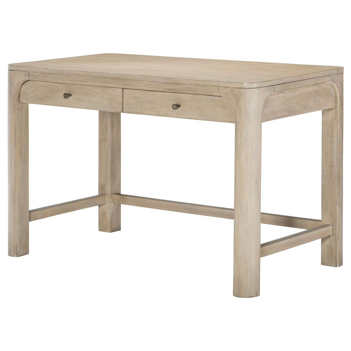 222527 Solano 2-drawer Makeup Table Vanity Desk Weathered Mango