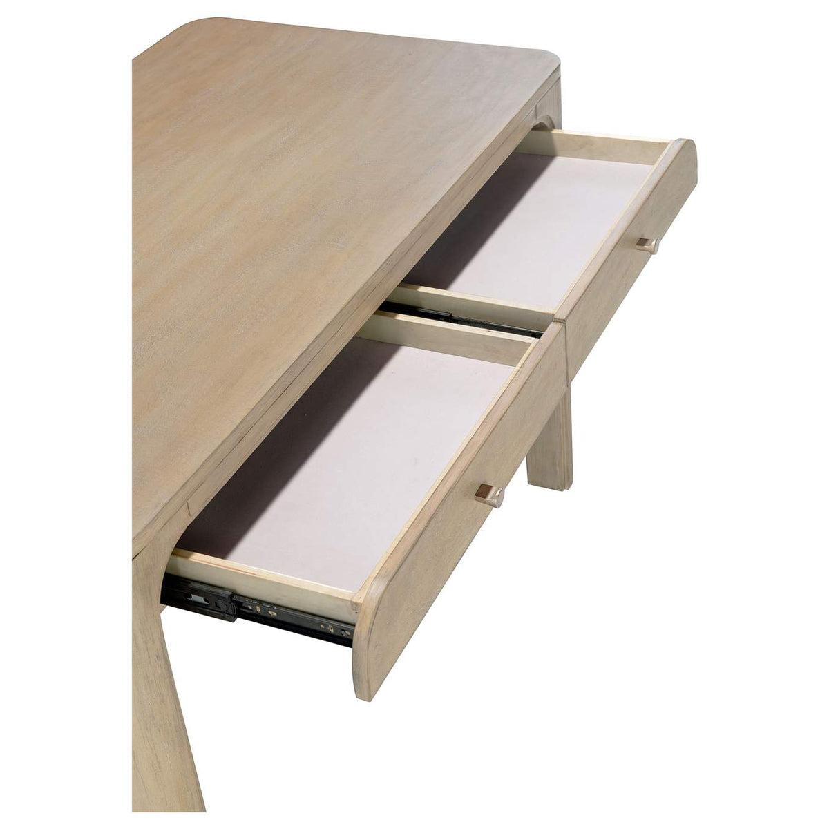 222527 Solano 2-drawer Makeup Table Vanity Desk Weathered Mango