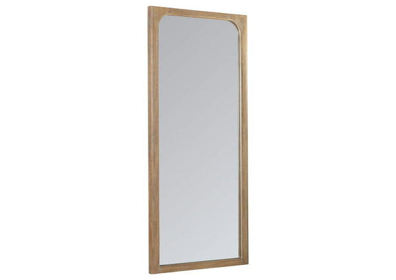 222528 Solano 80-inch Full Length Floor Mirror Weathered Mango