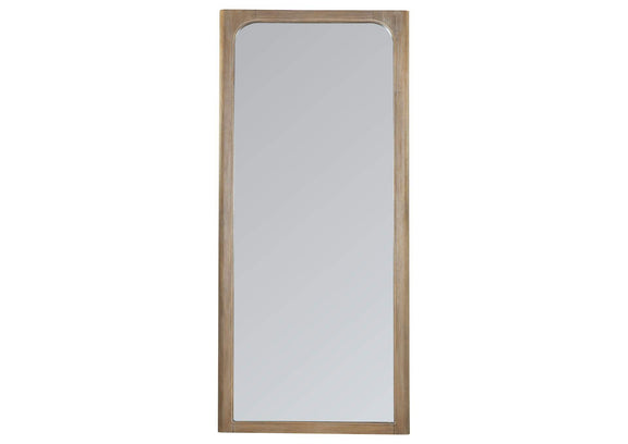 222528 Solano 80-inch Full Length Floor Mirror Weathered Mango