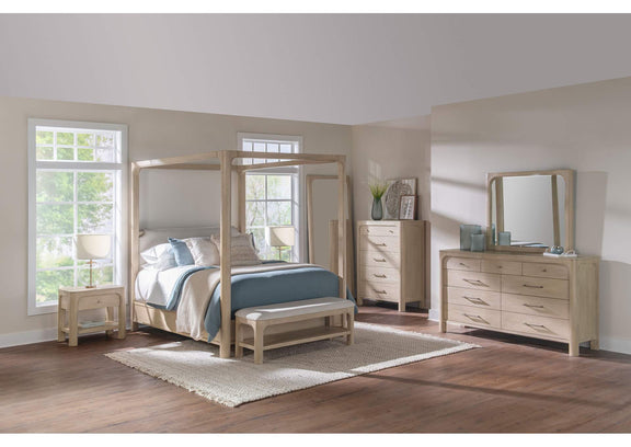 222528 Solano 80-inch Full Length Floor Mirror Weathered Mango