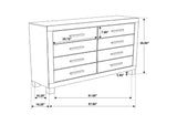222631KE-S5 Woodmont 5-piece Eastern King Bedroom Set Golden Brown