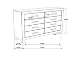 222631KW-S5 Woodmont 5-piece California King Bedroom Set Golden Brown