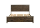 222631KW Woodmont California King Storage Bed Rustic Golden Brown