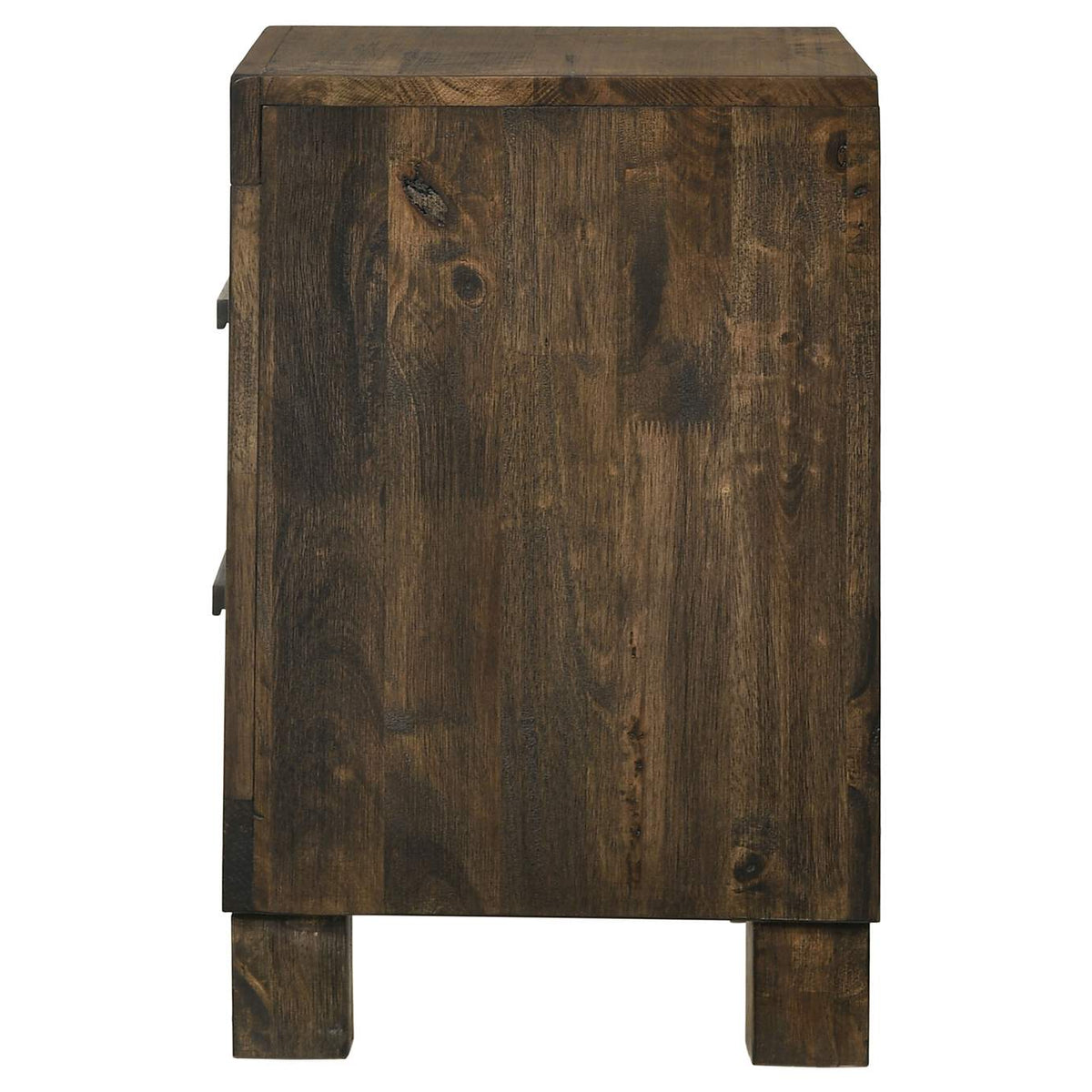 222632 Woodmont 2-drawer Nightstand Rustic Golden Brown