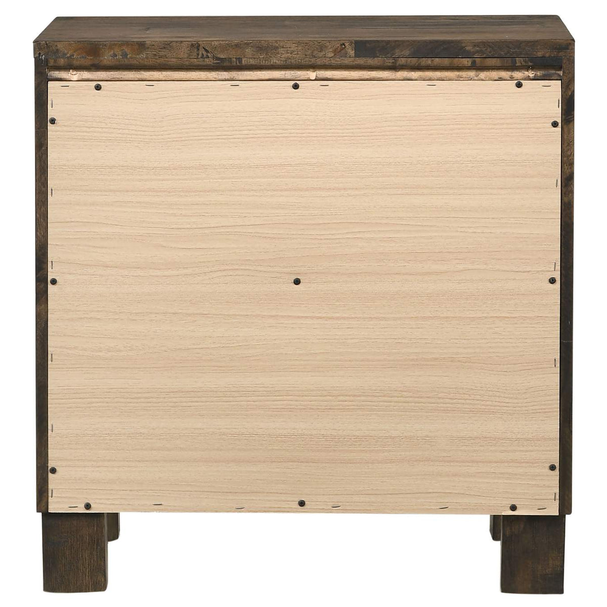 222632 Woodmont 2-drawer Nightstand Rustic Golden Brown