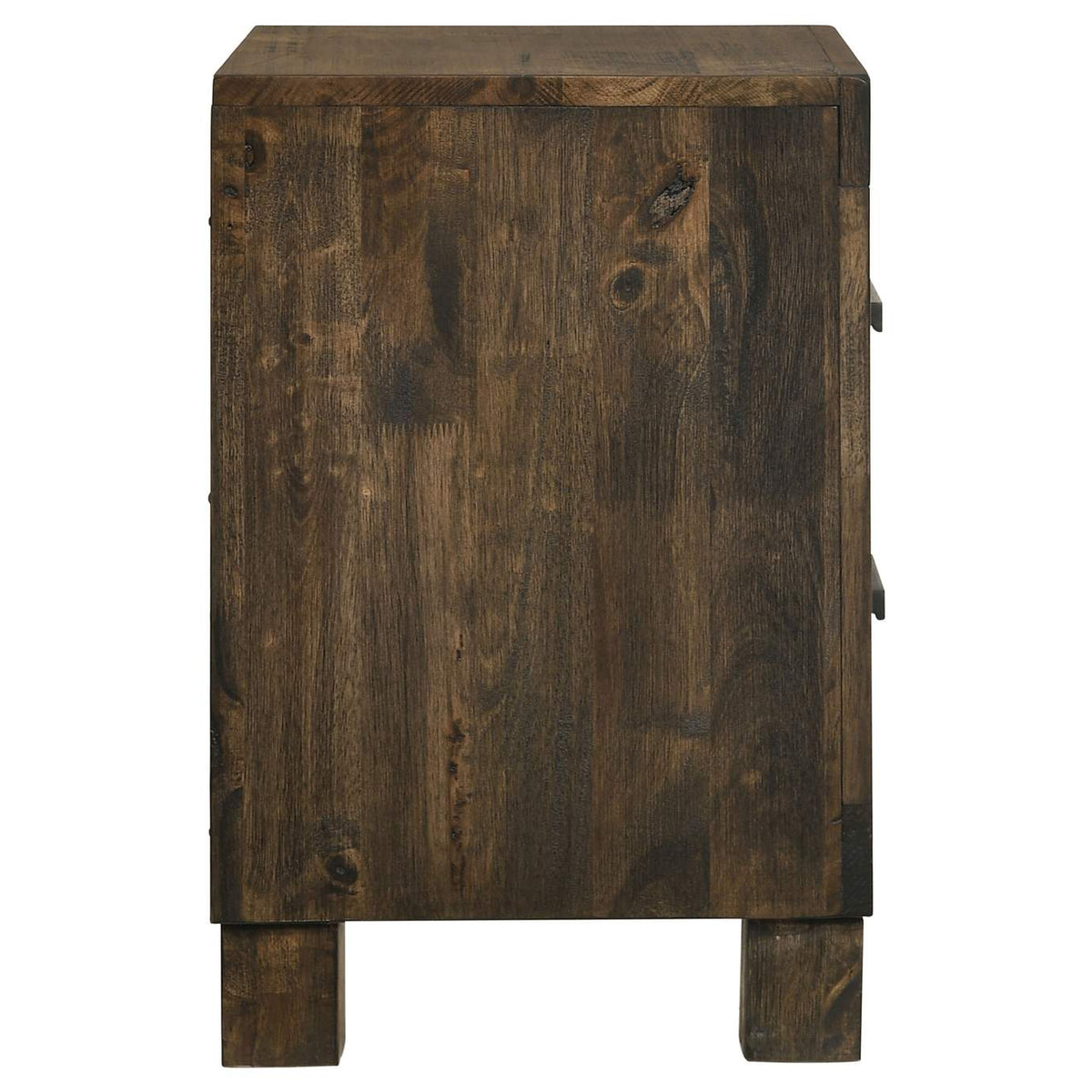 222632 Woodmont 2-drawer Nightstand Rustic Golden Brown