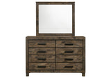 222633M Woodmont 8-drawer Dresser with Mirror Rustic Golden Brown