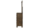 222633M Woodmont 8-drawer Dresser with Mirror Rustic Golden Brown