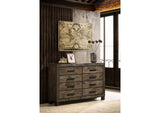 222633 Woodmont 8-drawer Dresser Rustic Golden Brown