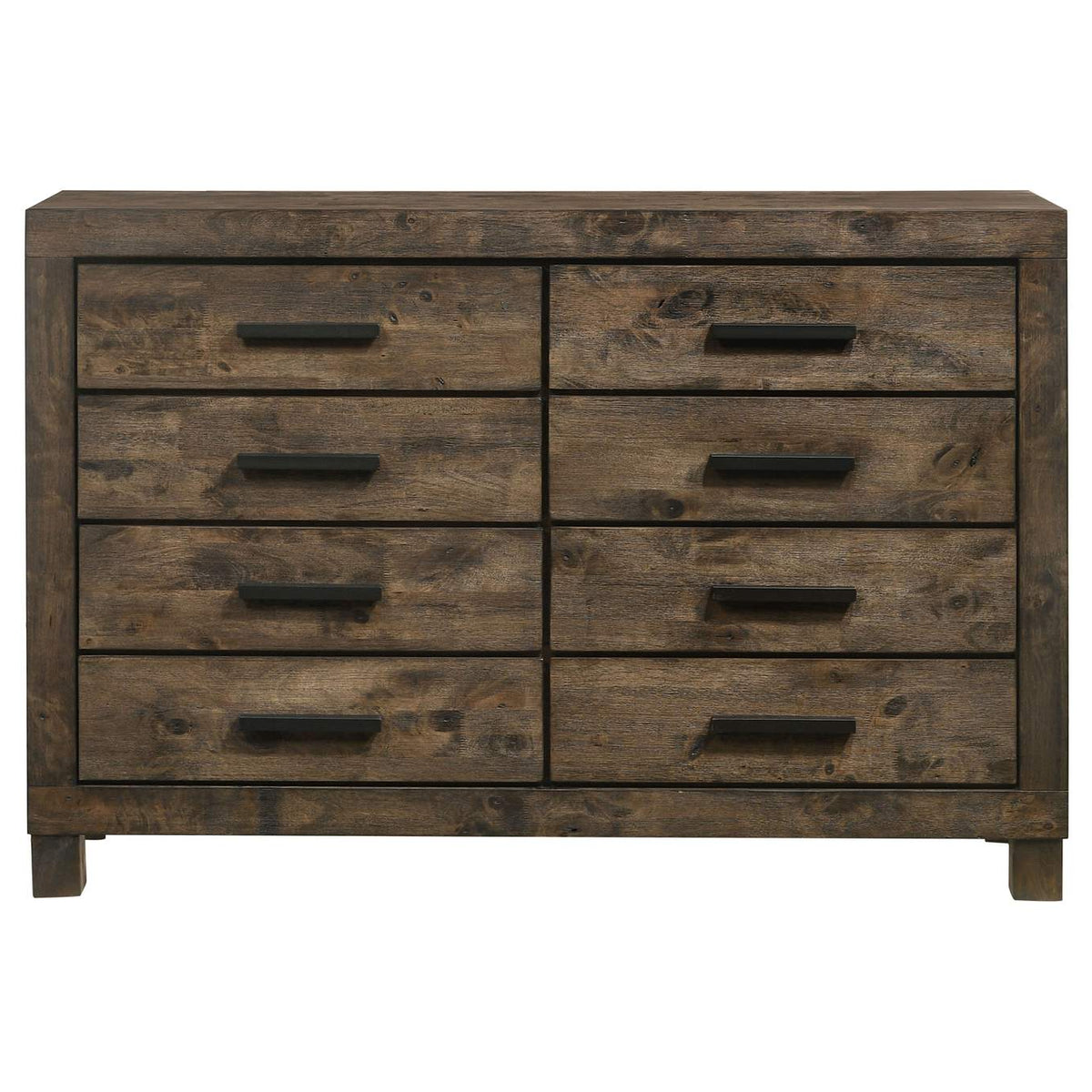 222633 Woodmont 8-drawer Dresser Rustic Golden Brown