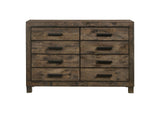 222633 Woodmont 8-drawer Dresser Rustic Golden Brown