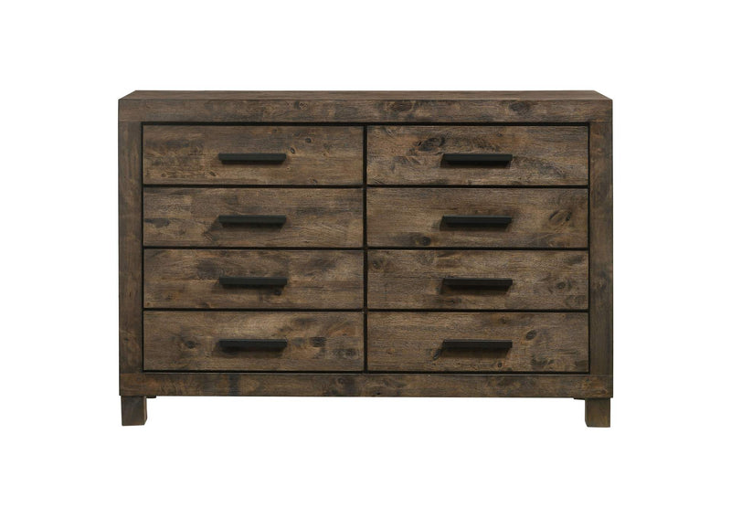 222633 Woodmont 8-drawer Dresser Rustic Golden Brown