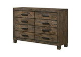 222633 Woodmont 8-drawer Dresser Rustic Golden Brown