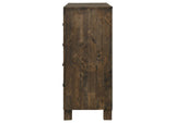 222633 Woodmont 8-drawer Dresser Rustic Golden Brown