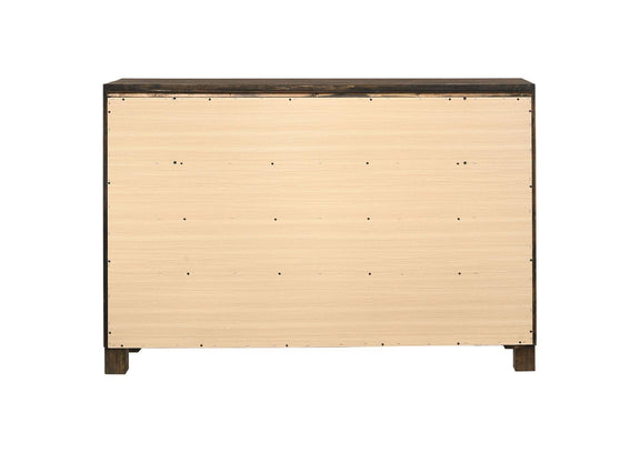 222633 Woodmont 8-drawer Dresser Rustic Golden Brown