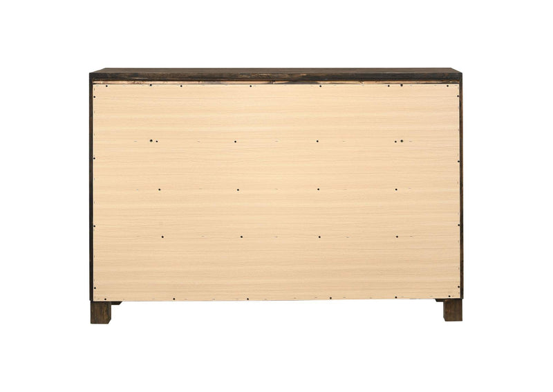 222633 Woodmont 8-drawer Dresser Rustic Golden Brown