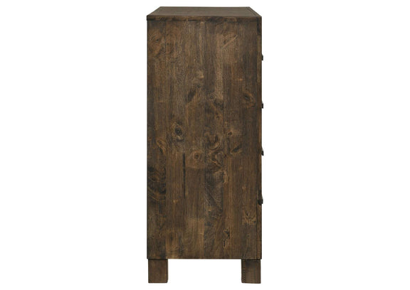 222633 Woodmont 8-drawer Dresser Rustic Golden Brown