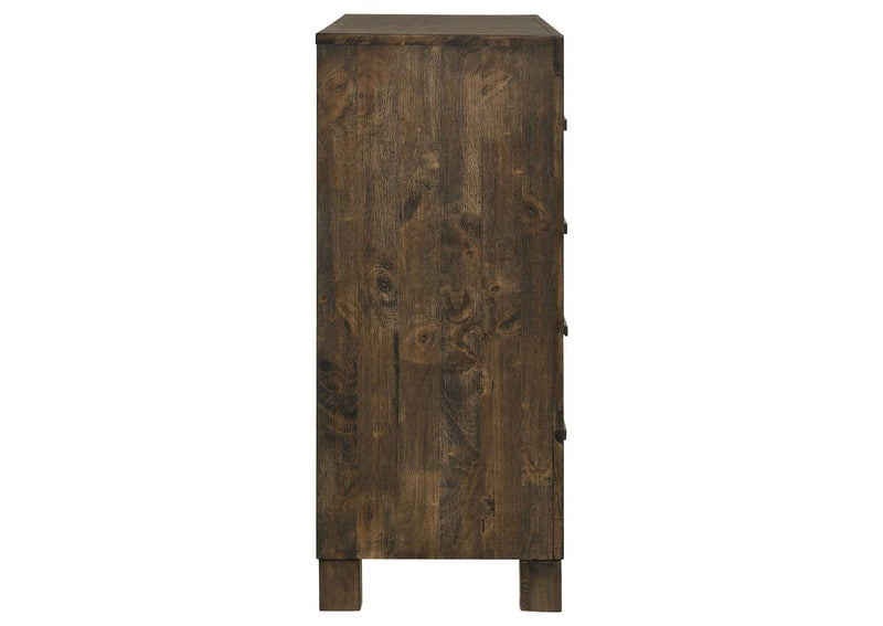 222633 Woodmont 8-drawer Dresser Rustic Golden Brown