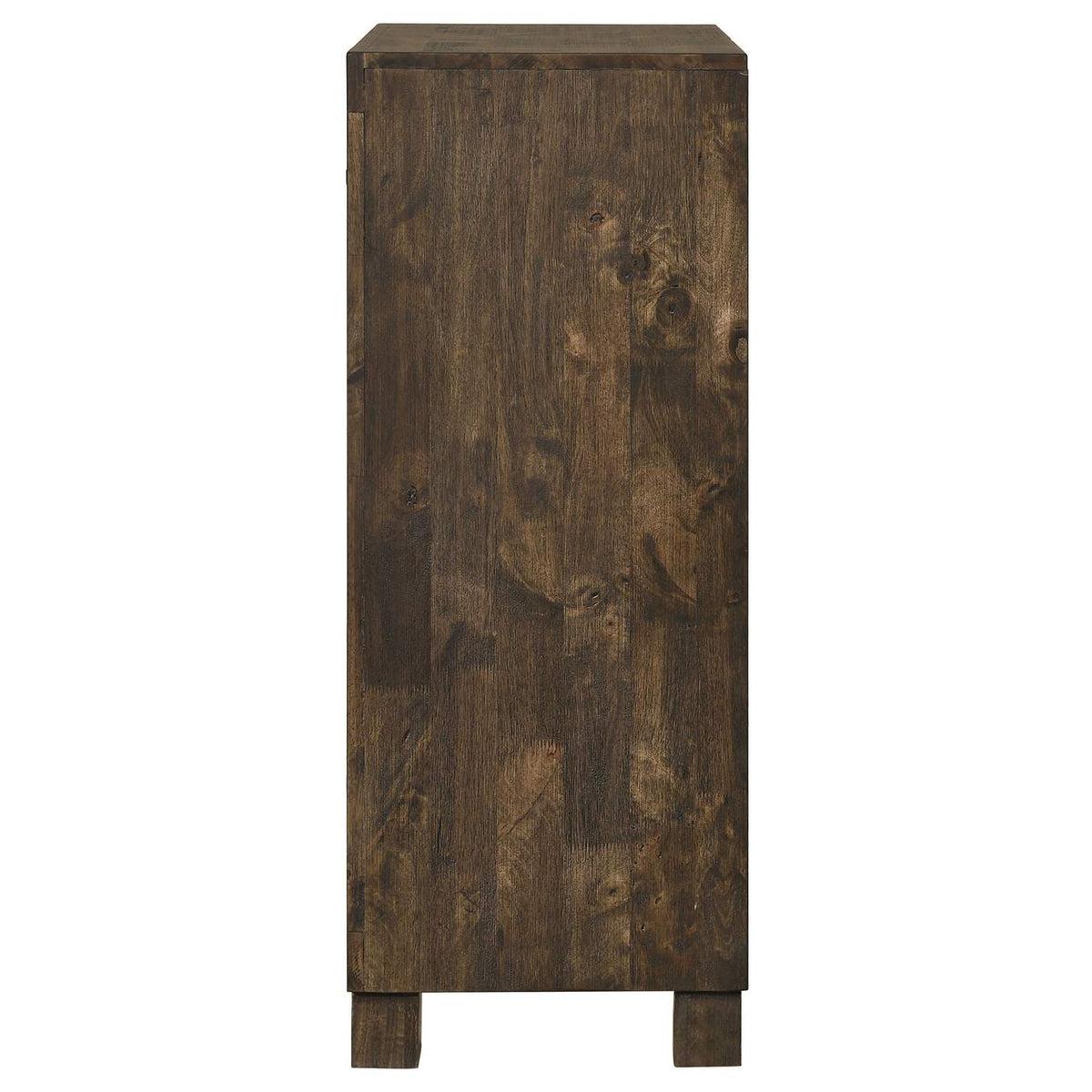 222635 Woodmont 5-drawer Bedroom Chest Rustic Golden Brown