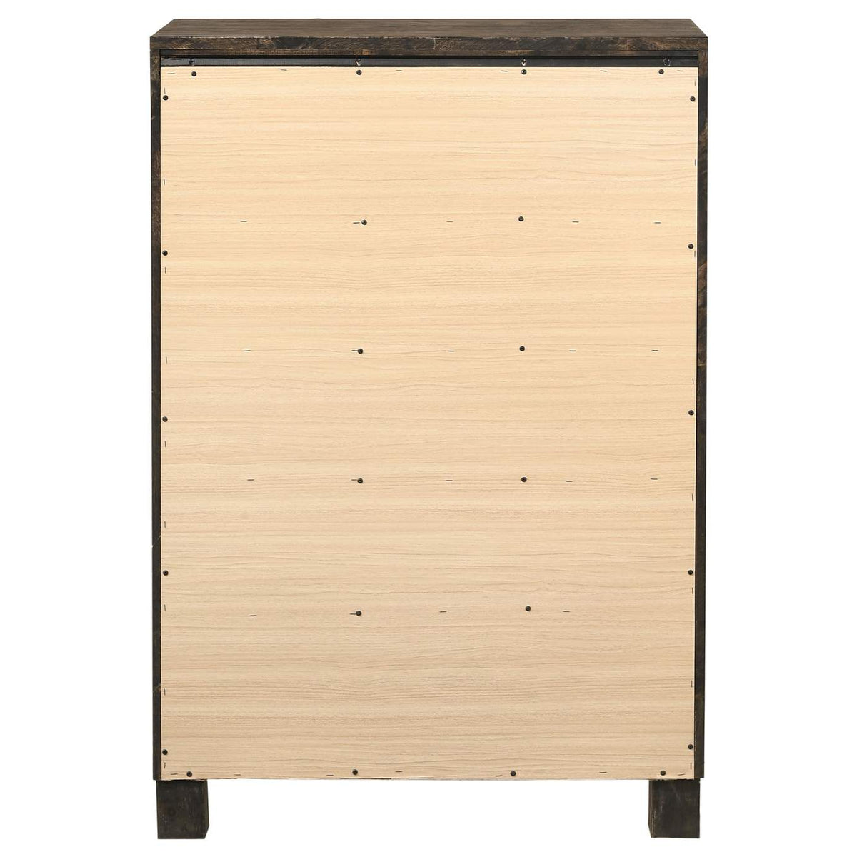 222635 Woodmont 5-drawer Bedroom Chest Rustic Golden Brown