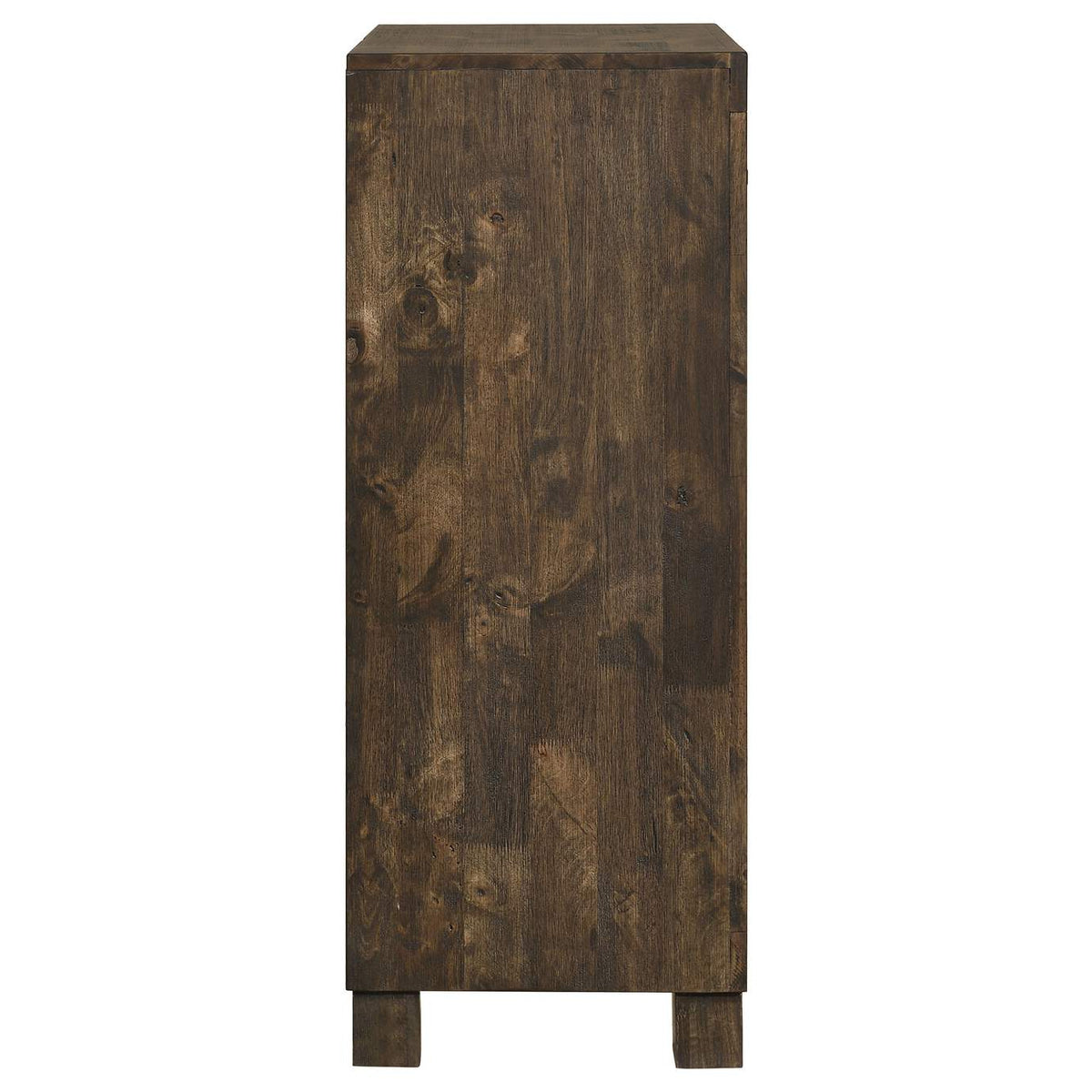 222635 Woodmont 5-drawer Bedroom Chest Rustic Golden Brown
