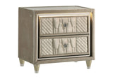 222661KE-S4 Lorient 4-piece Eastern King Bedroom Set Ivory and Camel