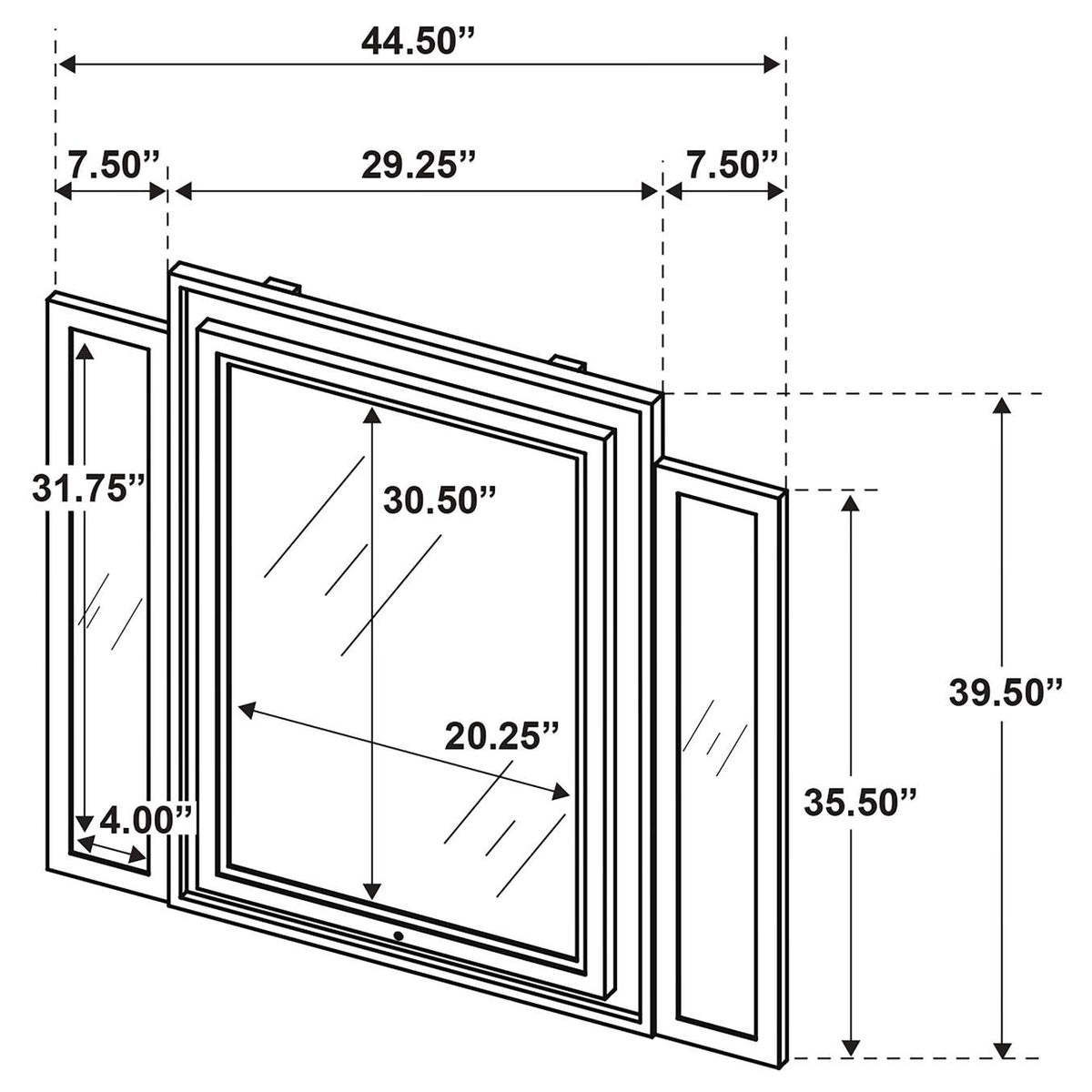 222661KE-S5 Lorient 5-piece Eastern King Bedroom Set Ivory and Camel