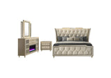 222661Q-S4B Lorient 4-piece Queen Bedroom Set Ivory and Camel