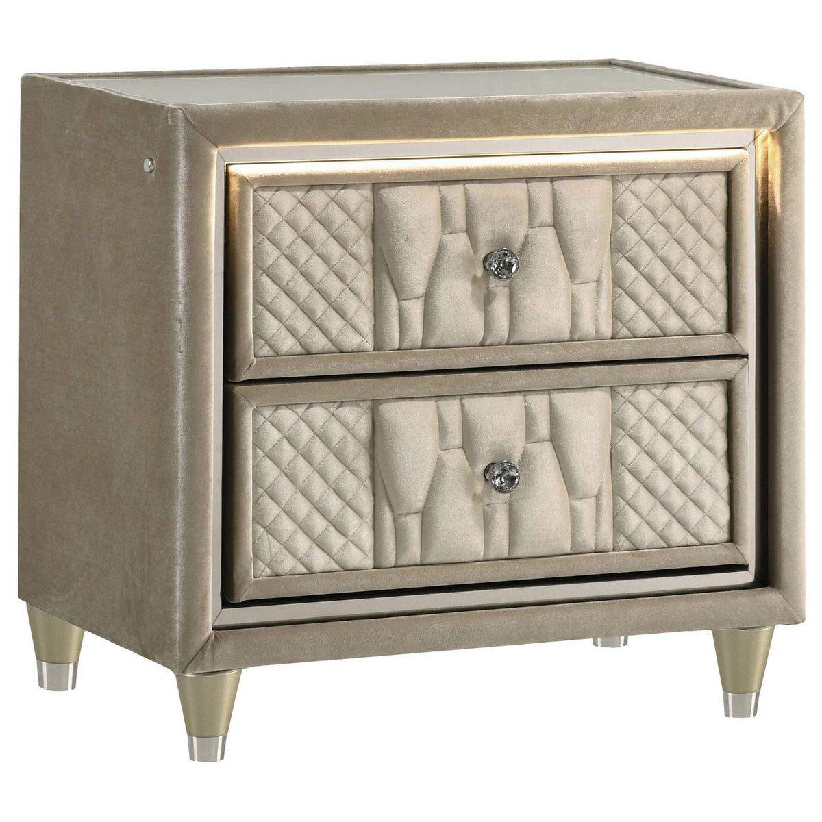 222661Q-S4 Lorient 4-piece Queen Bedroom Set Ivory and Camel