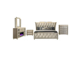 222661Q-S5B Lorient 5-piece Queen Bedroom Set Ivory and Camel