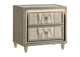 222662 Lorient 2-drawer LED Nightstand with USB Ivory and Camel