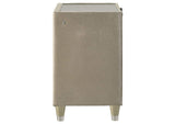 222662 Lorient 2-drawer LED Nightstand with USB Ivory and Camel