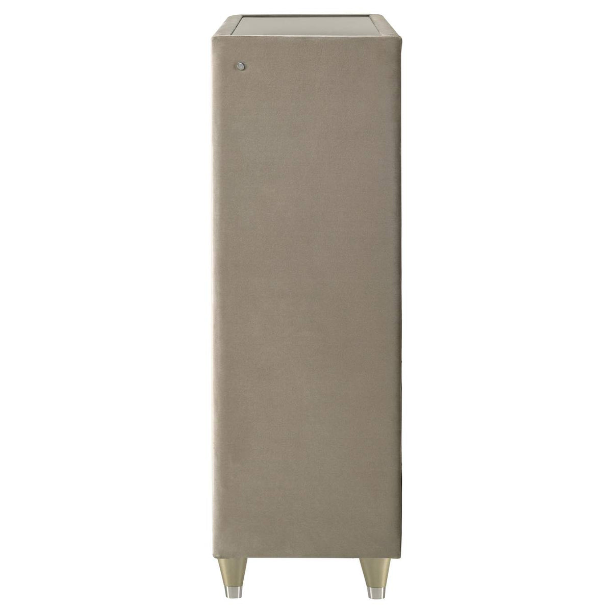 222665 Lorient 5-drawer LED Chest of Drawers Ivory and Camel