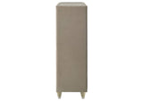 222665 Lorient 5-drawer LED Chest of Drawers Ivory and Camel