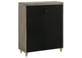 222665 Lorient 5-drawer LED Chest of Drawers Ivory and Camel