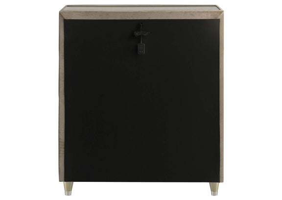 222665 Lorient 5-drawer LED Chest of Drawers Ivory and Camel