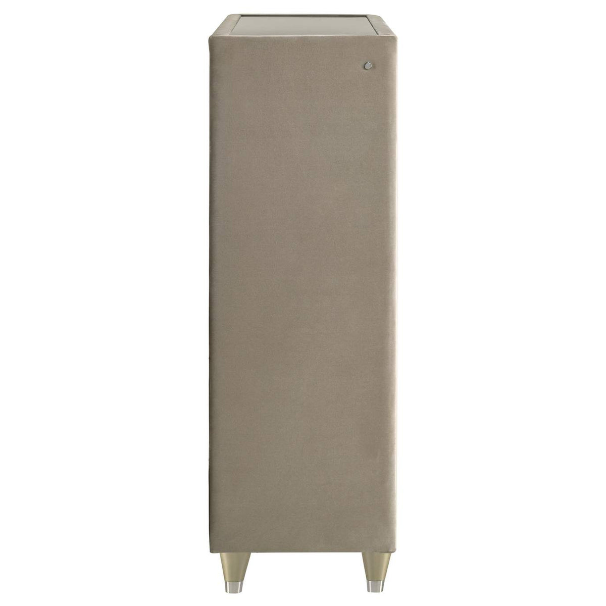 222665 Lorient 5-drawer LED Chest of Drawers Ivory and Camel