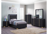 Marceline 5-piece Twin Bedroom Set Black