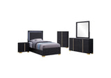 222831T-S5 Marceline 5-piece Twin Bedroom Set Black
