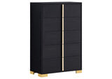222831T-S5 Marceline 5-piece Twin Bedroom Set Black