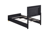 222831T Marceline Wood Twin LED Panel Bed Black