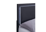 222831T Marceline Wood Twin LED Panel Bed Black