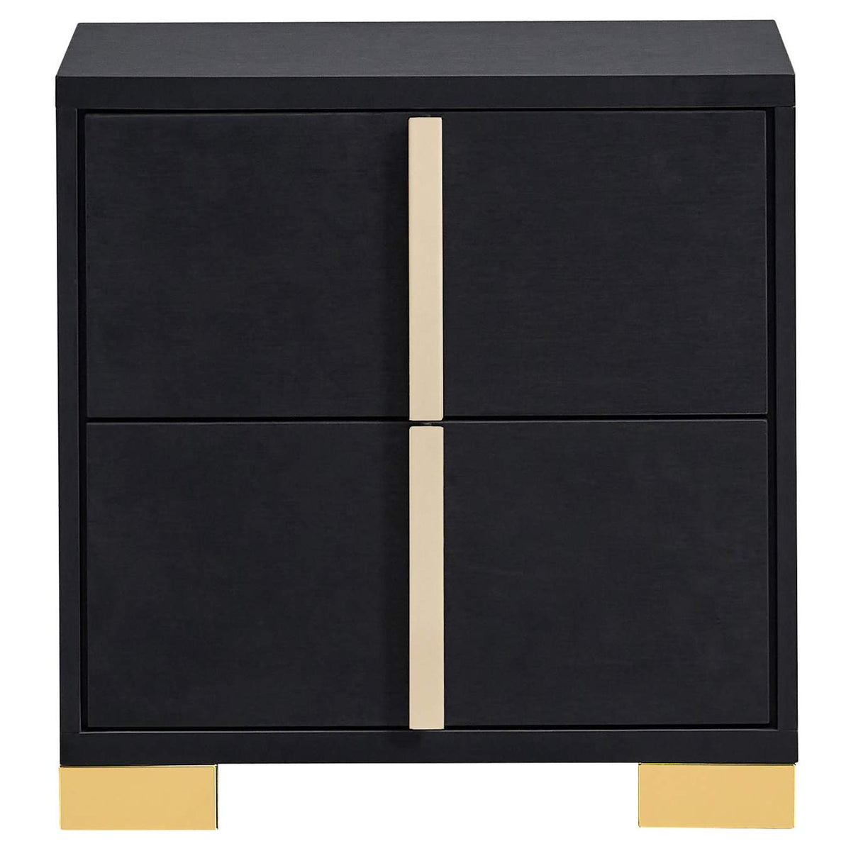 222832 Marceline 2-drawer Nightstand Black